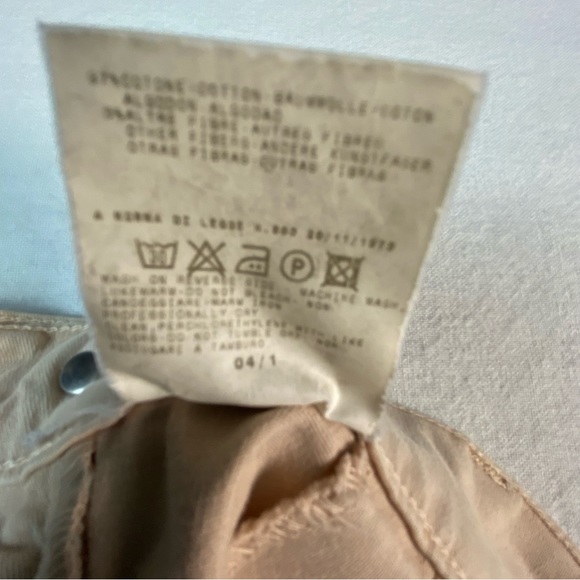 Dolce & Gabbana Vintage Women’s Blush Mid Rise Pintuck Cotton Pants Size 26/40 - Picture 14 of 14